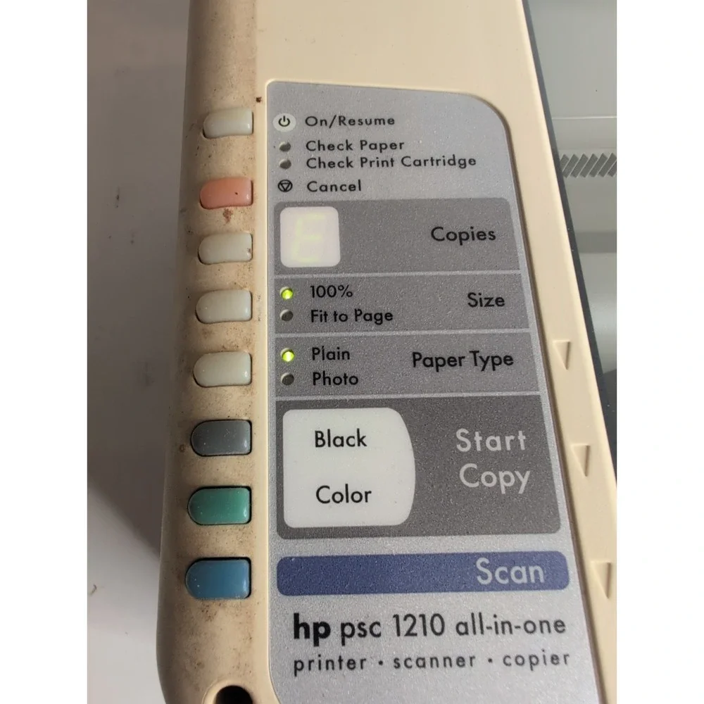 HP PSC 1210 All-In-One Inkjet Printer Scanner Copier